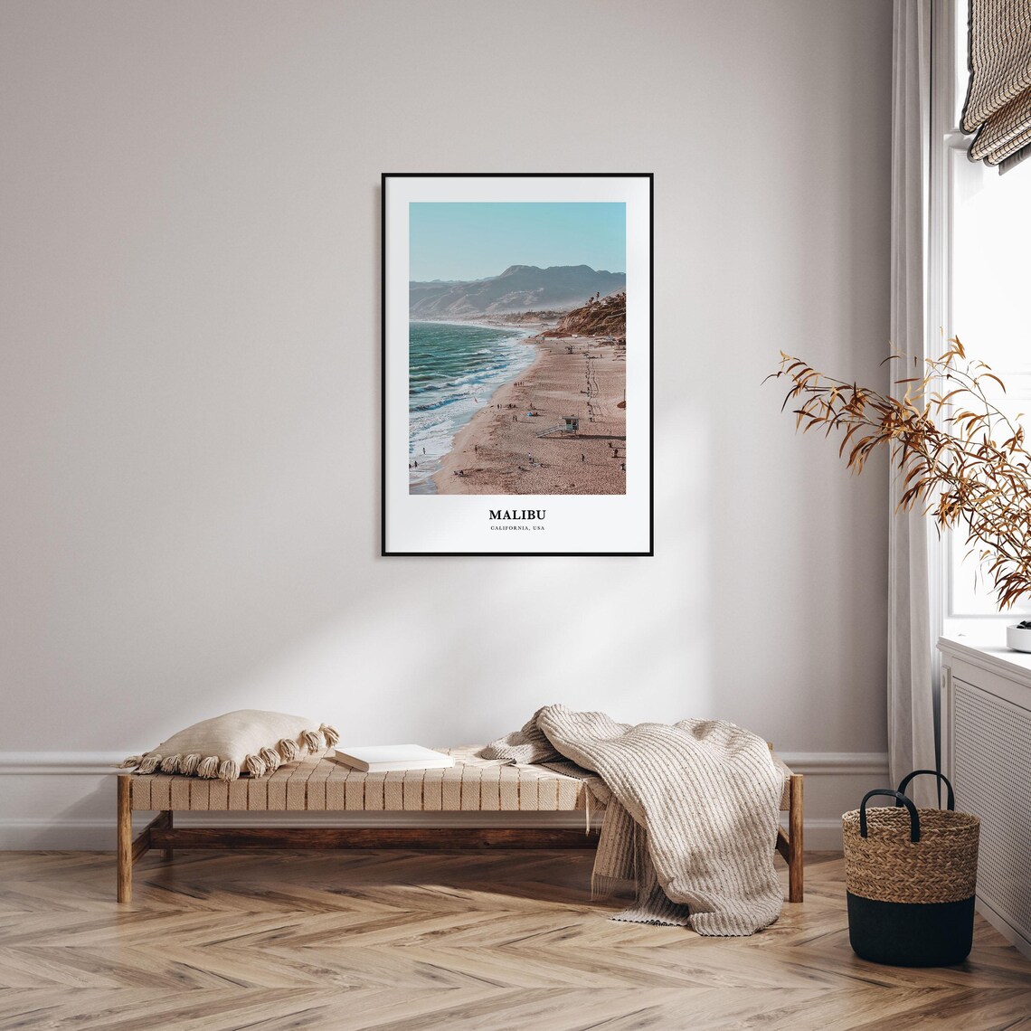 Malibu Travel Poster, California Wall Art Print - Image 3