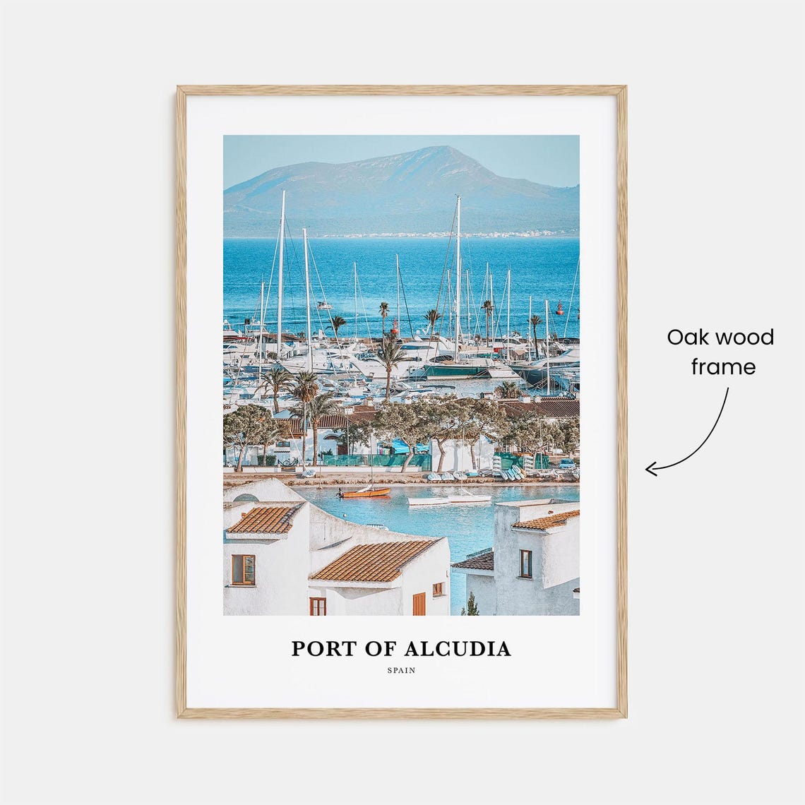 Port Of Alcudia Print Port Of Alcudia Photo Poster Port Of Alcudia Travel Wall Art Port Of Alcudia Map Print Port Of Alcudia Spain - Image 3
