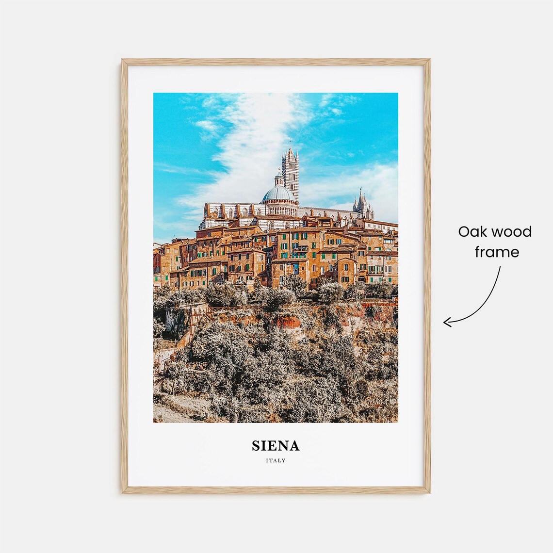Siena Italy Duomo Hilltop Medieval Old Town Tuscan Travel Poster - Image 3