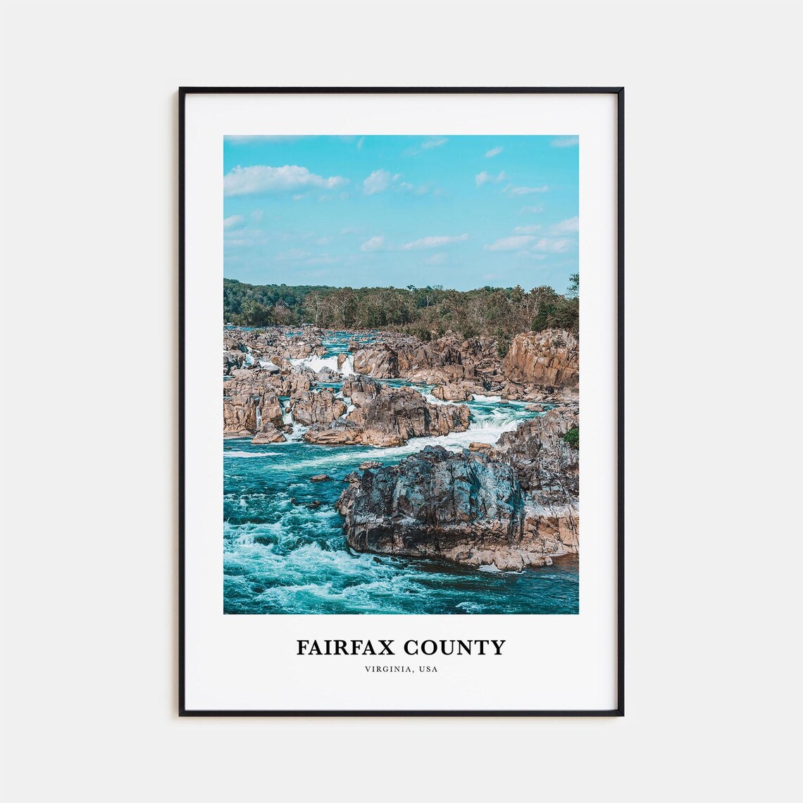Great Falls Rapids of the Potomac in Fairfax County Virginia Poster