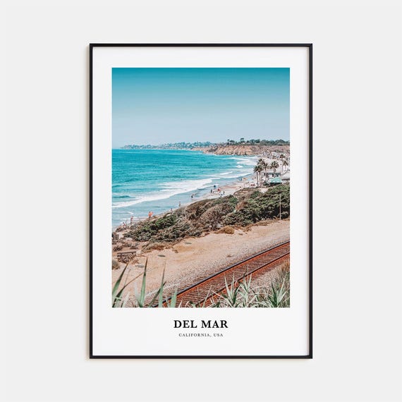 Del Mar Travel Poster, California Place Print