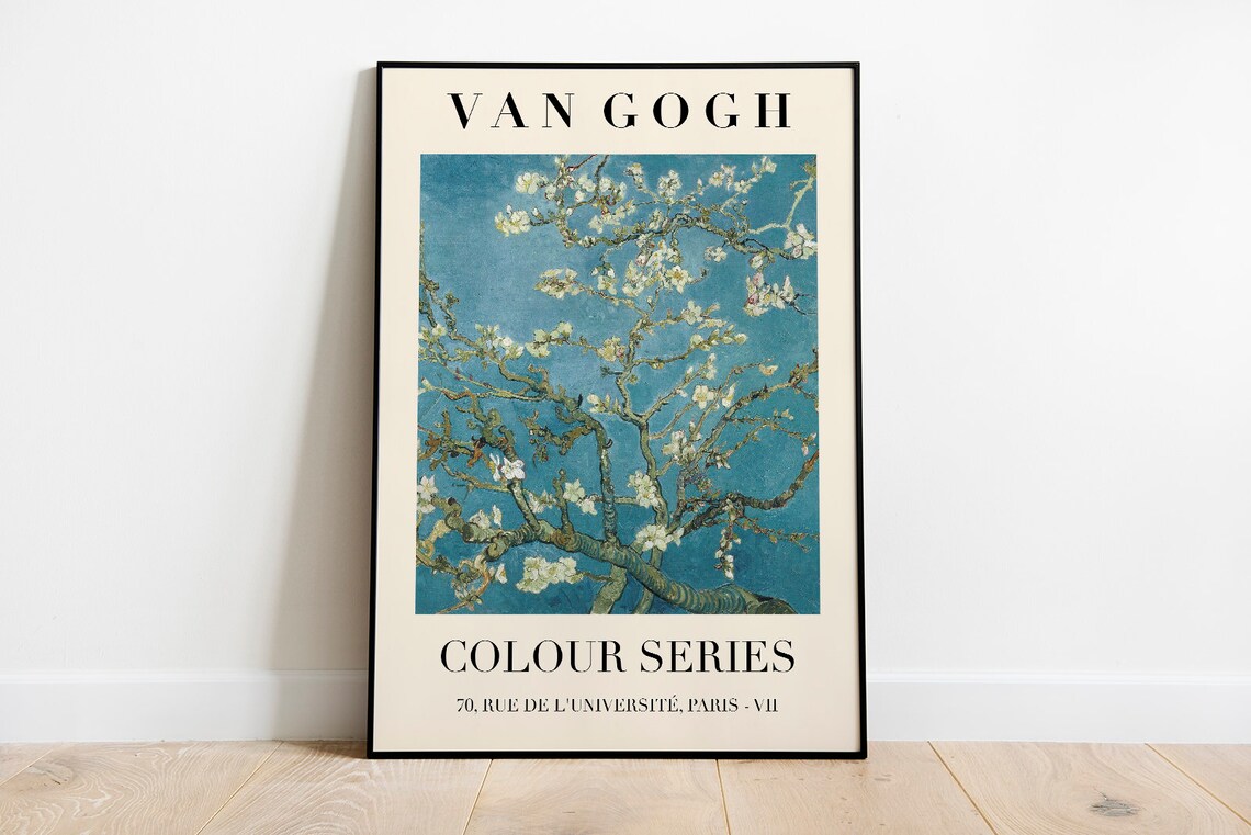Van Gogh Almond Blossom Colour Series Blooming Branch Exhibition Poster - Image 2