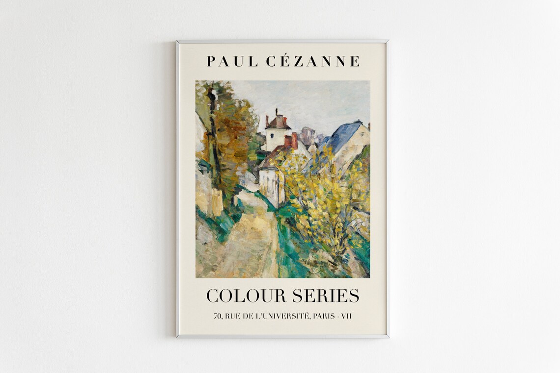 Paul Cezanne Village Landscape Colour Series Exhibition Print