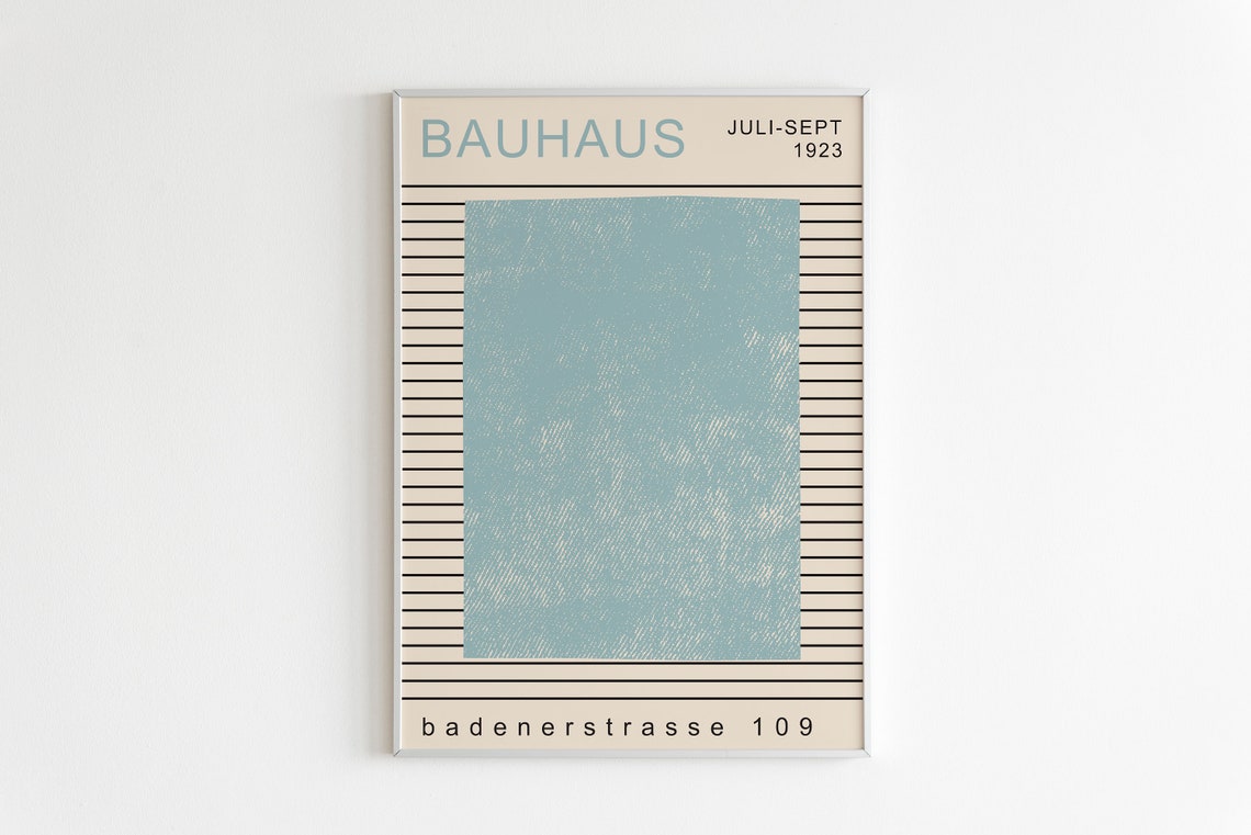 Bauhaus 1923 Exhibition Minimalist Geometric Abstract Poster