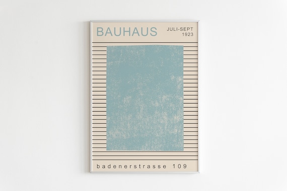 Bauhaus 1923 Exhibition Minimalist Geometric Abstract Poster