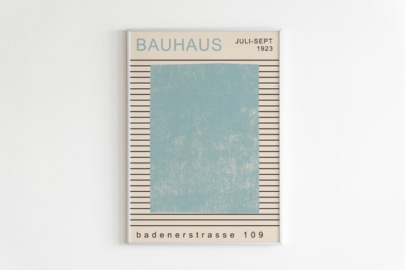 Bauhaus Exhibition Poster Modern Minimalist Contemporary Art High Quality Print Minimalistic Exhibition Print