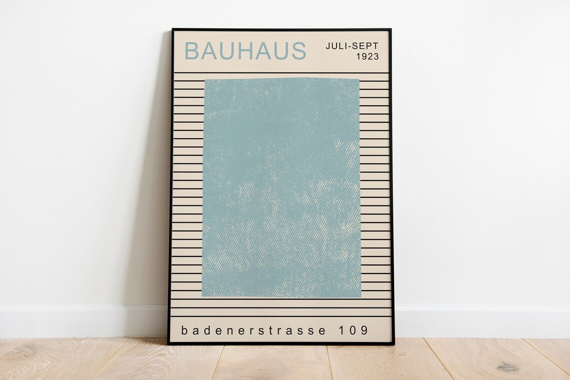 Bauhaus 1923 Exhibition Minimalist Geometric Abstract Poster - Image 3