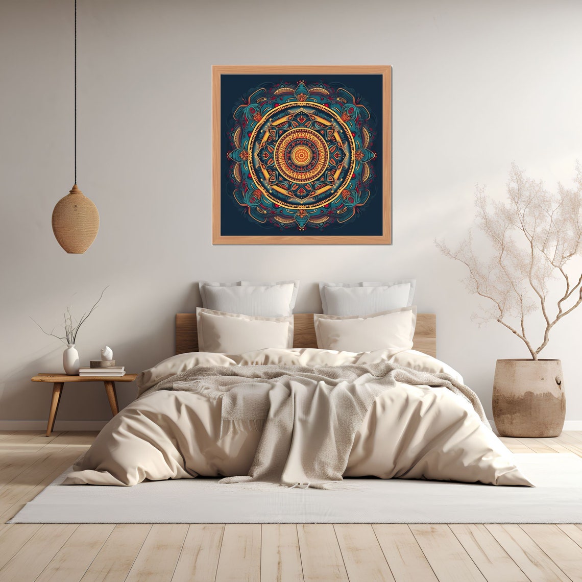 Mandala Indian Art Meditation Wall Art Spiritual Decoration Print Art Relaxing Yoga Esoteric Wall Print - Image 3