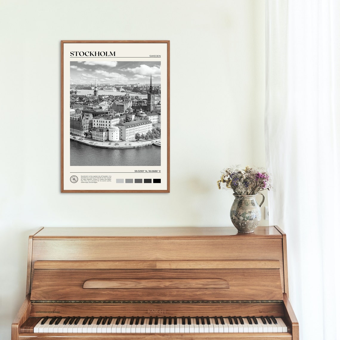 Black And White Stockholm Print Stockholm Wall Art Stockholm Poster Stockholm Photo Stockholm Poster Print Stockholm Decor Sweden - Image 2