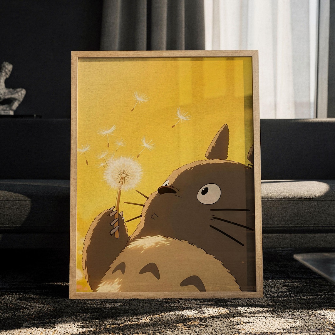 My Neighbor Totoro Poster, Cozy Anime Decor