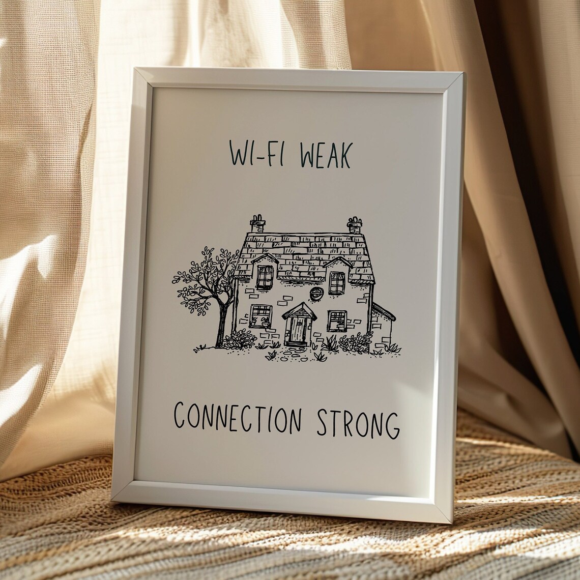 Wi Fi Weak Connection Strong, Minimalist Cottage