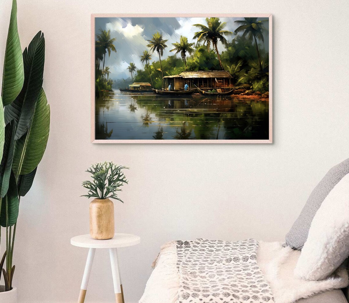 Kerala South Indian Art Print, Home Decor Piece - Image 2