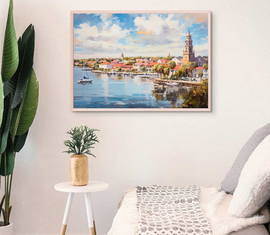 St Augustine Florida Travel Poster, Living Room Decor - Image 3