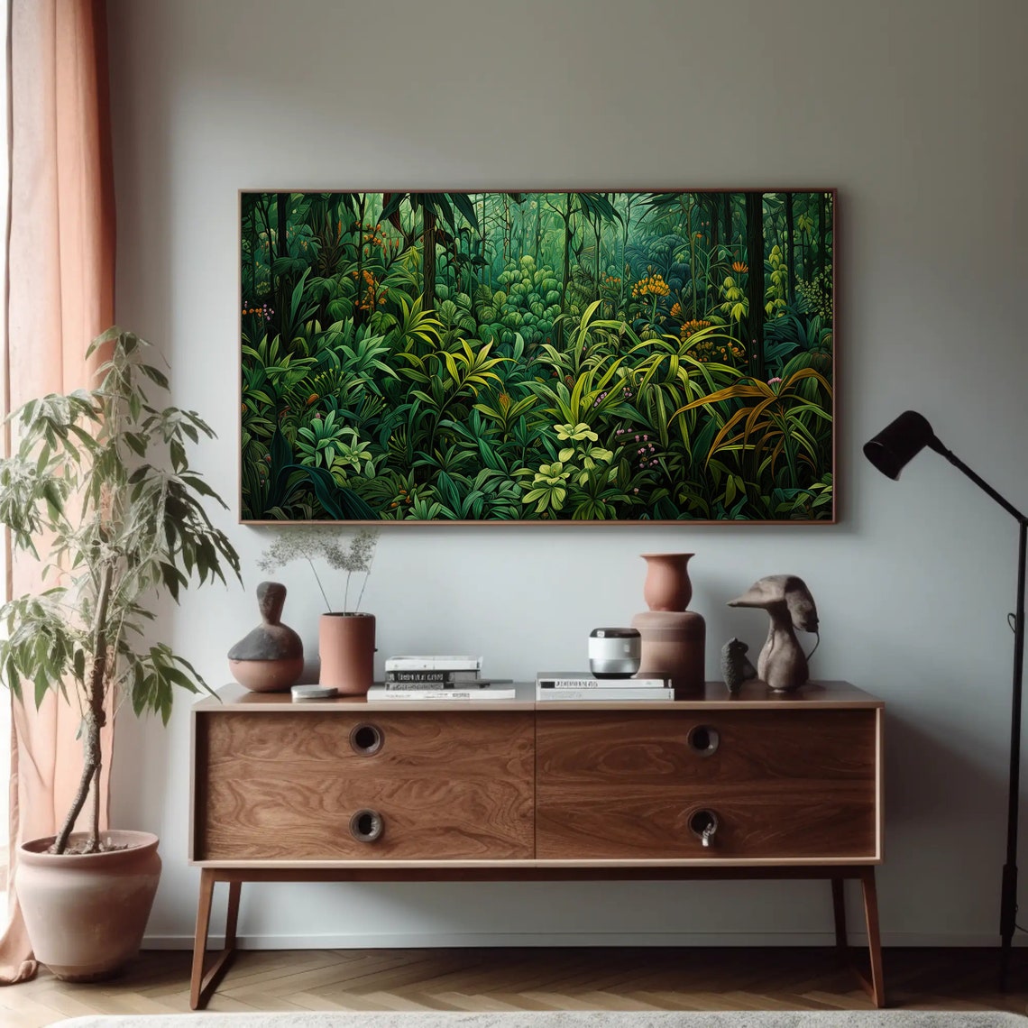 Lush Tropical Jungle Dense Green Foliage Rainforest Nature Poster - Image 5