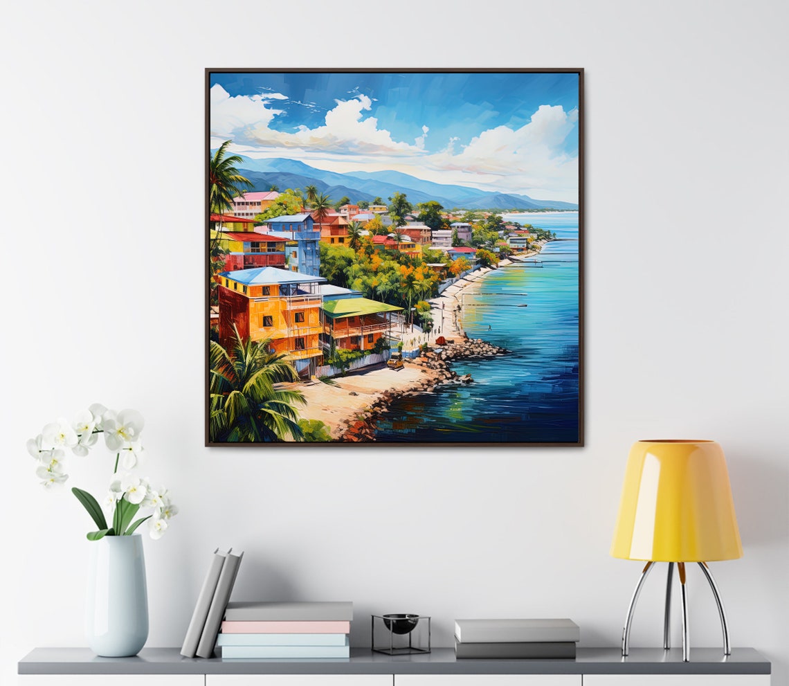 Kingston City Art Print Kingston Jamaica Art Jamaican Painting Jamaica City Print Jamaican Art Prints Jamaican Print - Image 3