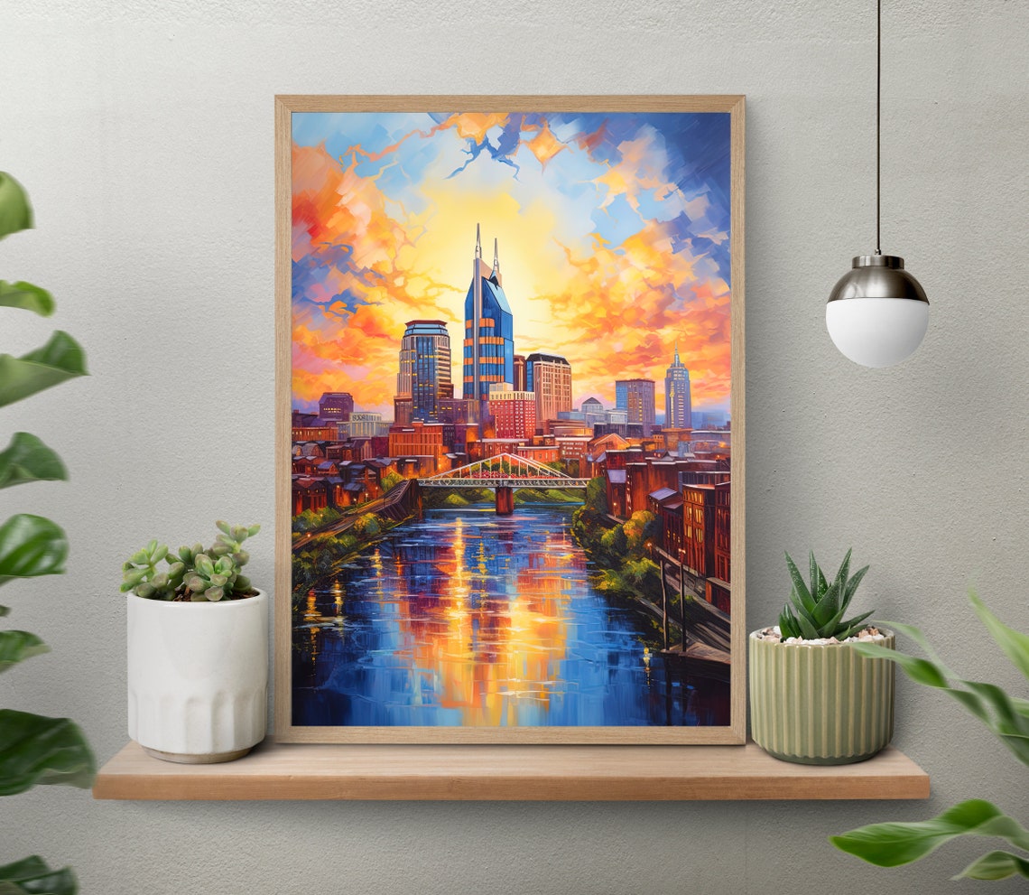 Nashville Travel Print Nashville Wall Art Nashville Poster Nashville Photo Nashville City Poster United States - Image 5