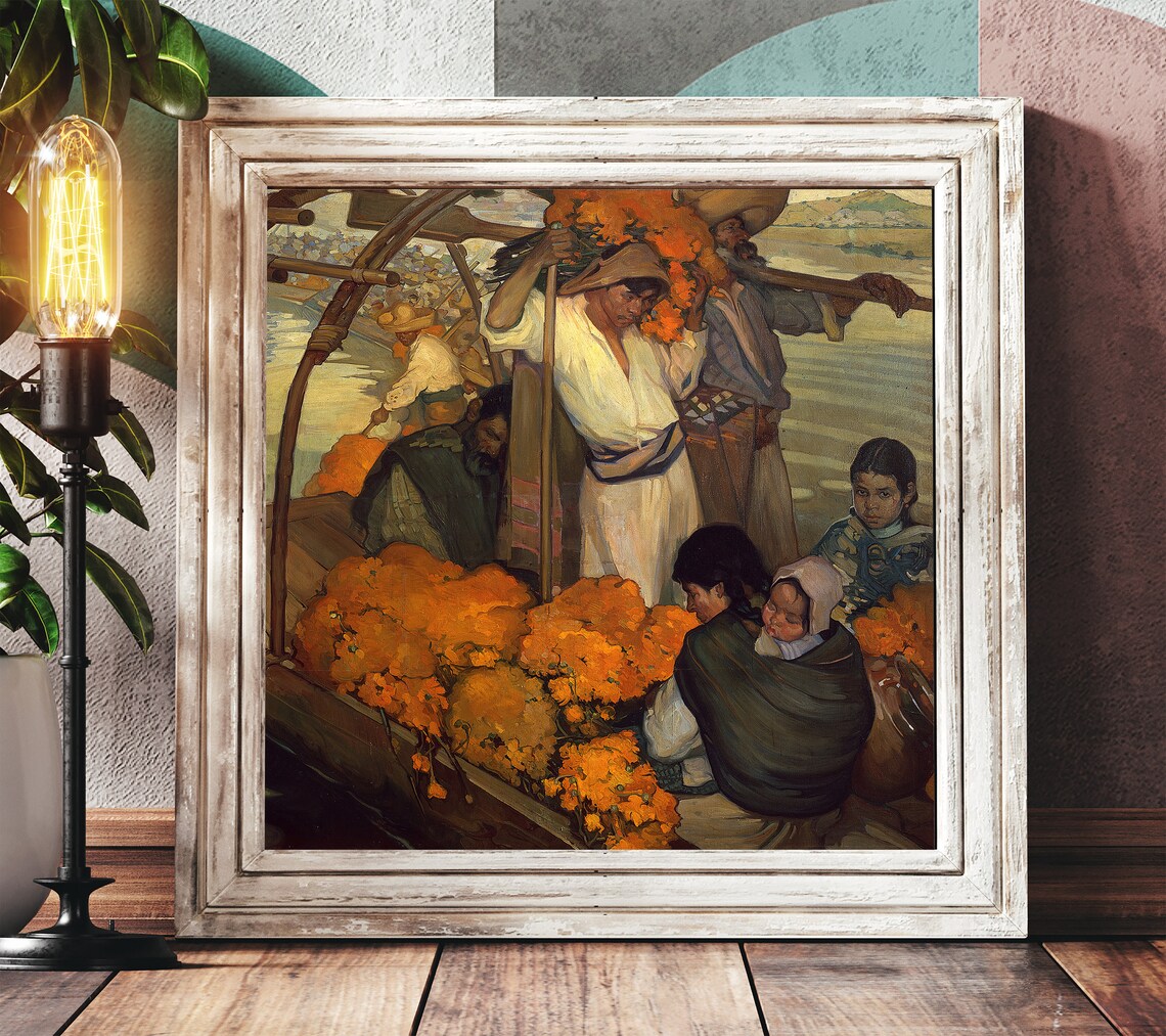 La Ofrenda by Saturnino Herrn, Mexican Vintage Poster - Image 4