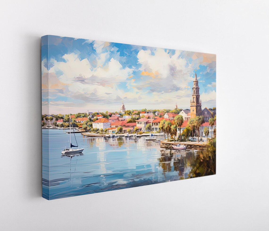 St Augustine Florida Travel Poster, Living Room Decor - Image 4