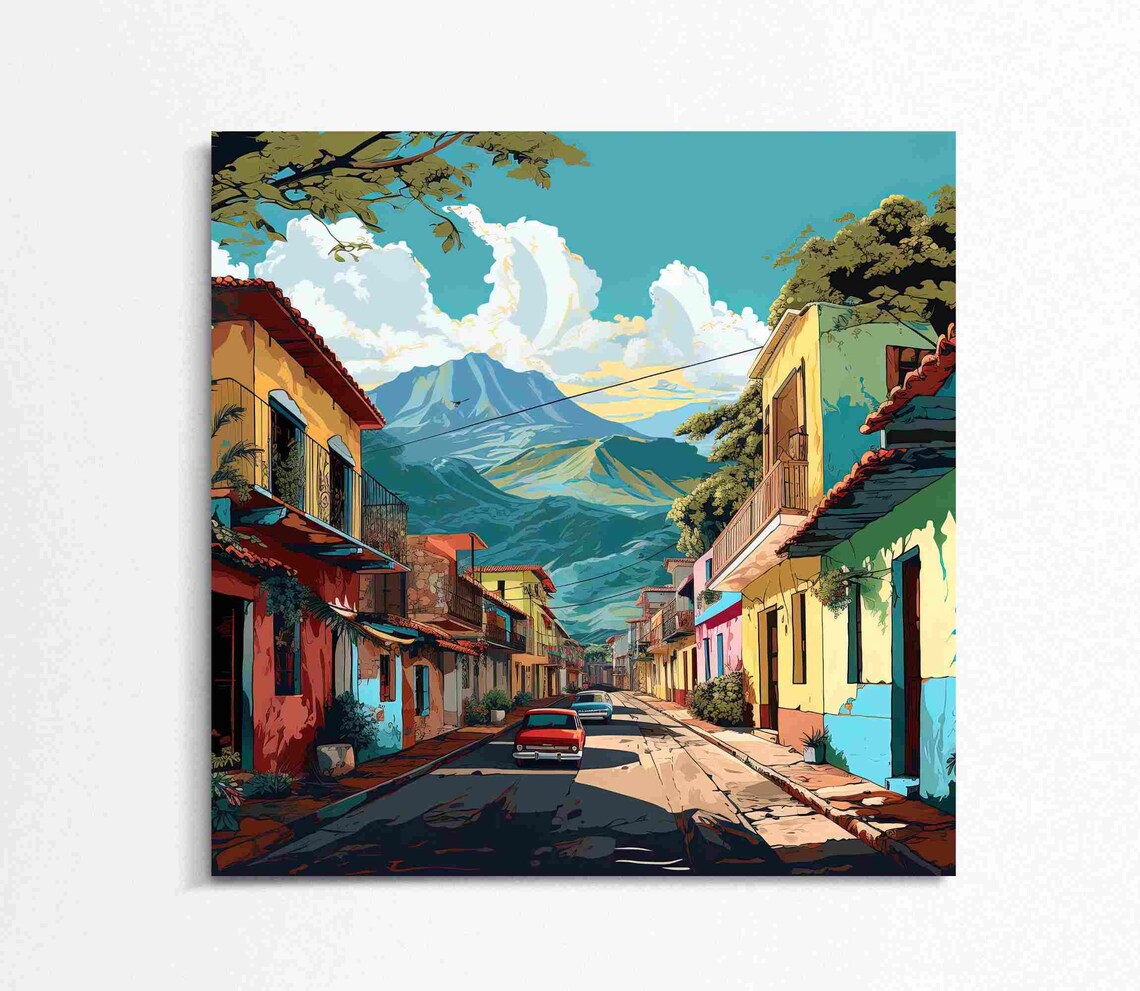 Venezuela Town Art Print, Venezuelan Home Decor - Image 4