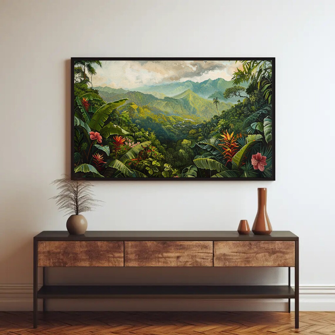 Costa Rica Landscape Travel Poster, Tropical Jungle - Image 5