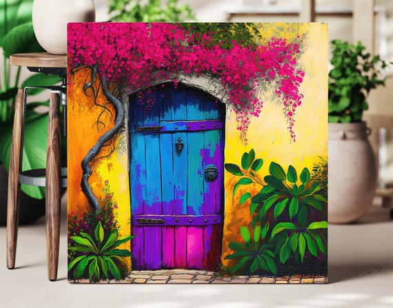Mexican Door Mexico Decor Mexican Art Print Colorful Mexican Door Mexican Architecture Mexican Wall Art Mexican Home Decor Mexican