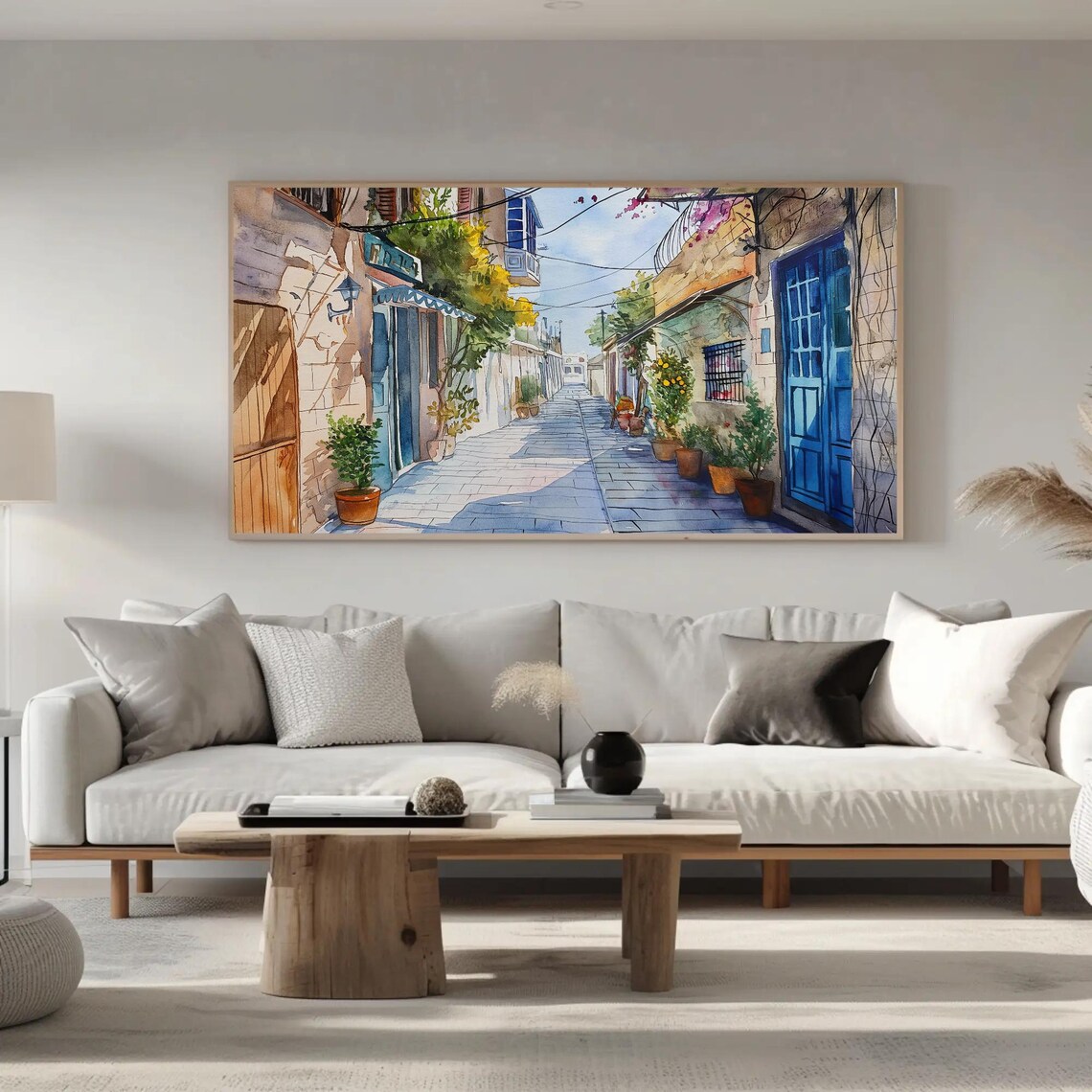 Tel Aviv Street, Israel Watercolor Travel Art Print - Image 3
