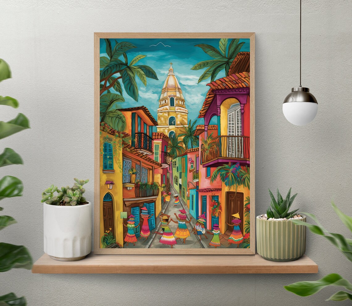 Cartagena Travel Print, Colombia Travel Poster - Image 4
