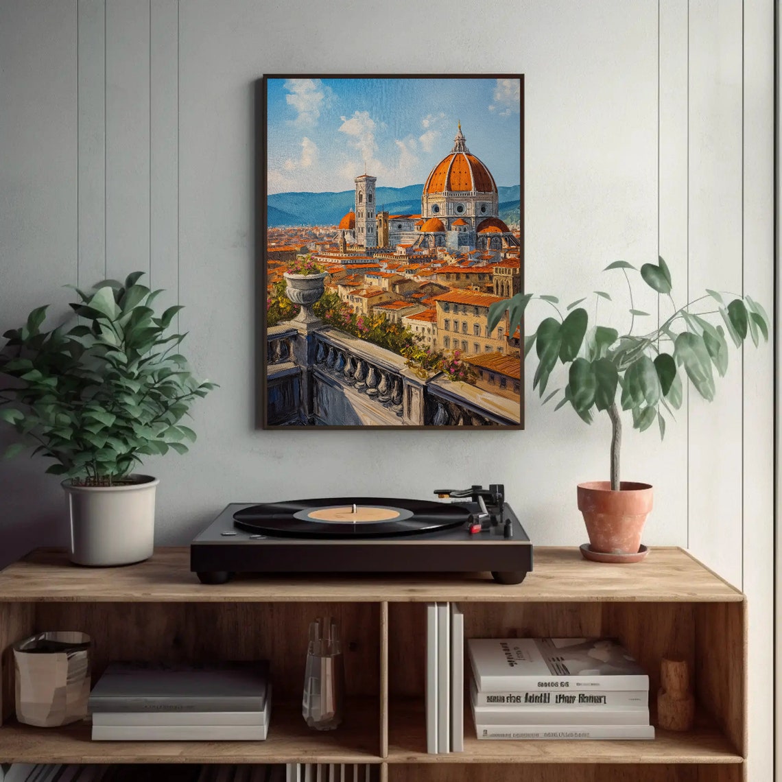 Florence Italy Cathedral Dome Terrace View Travel Wall Poster - Image 2