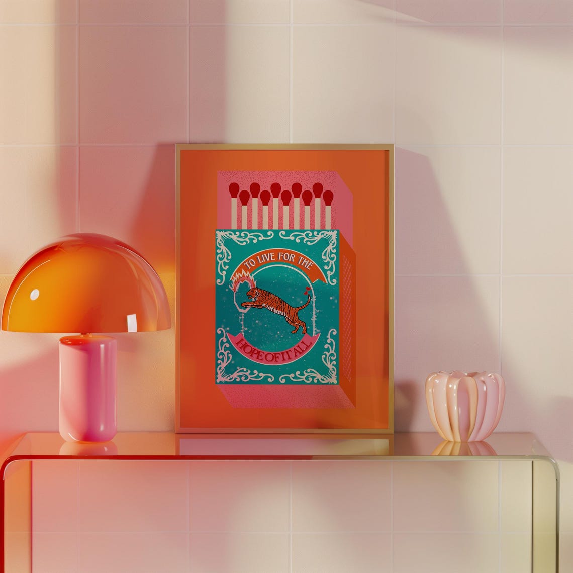 Taylor Swift August Matchbox Tiger Lyric Pop Art Wall Poster - Image 2