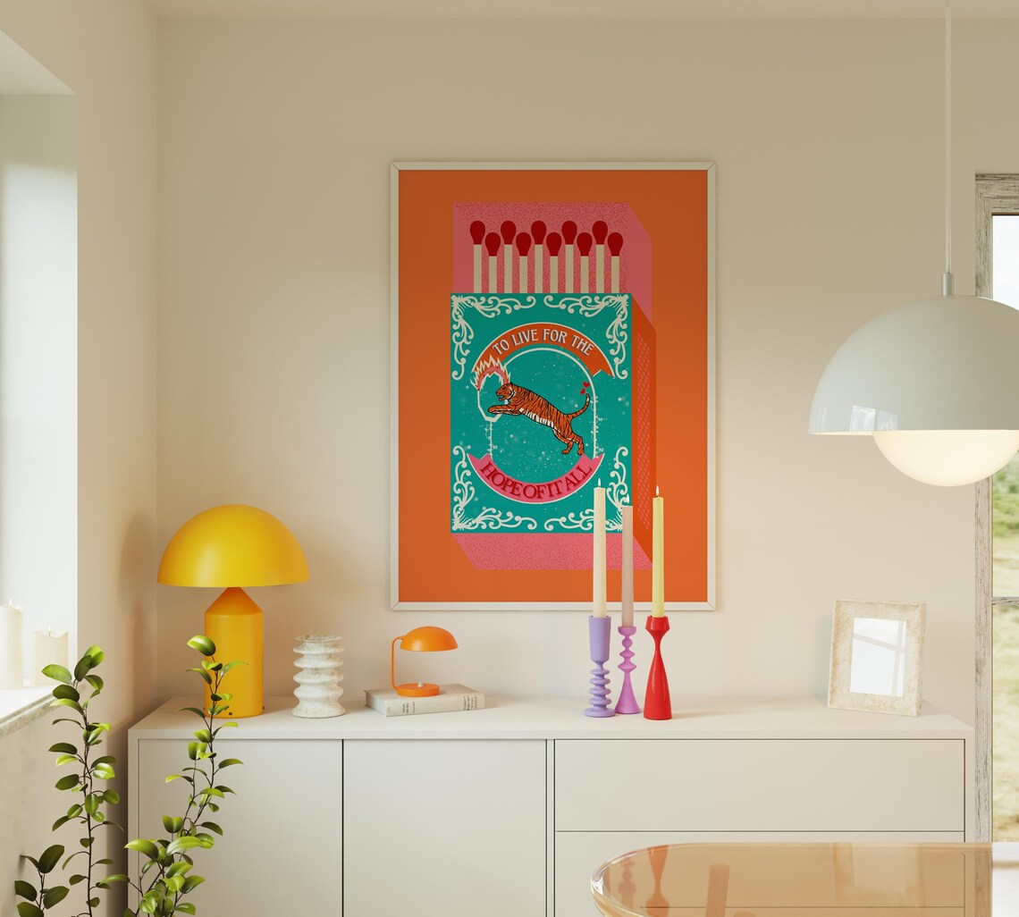 Taylor Swift August Matchbox Tiger Lyric Pop Art Wall Poster - Image 3