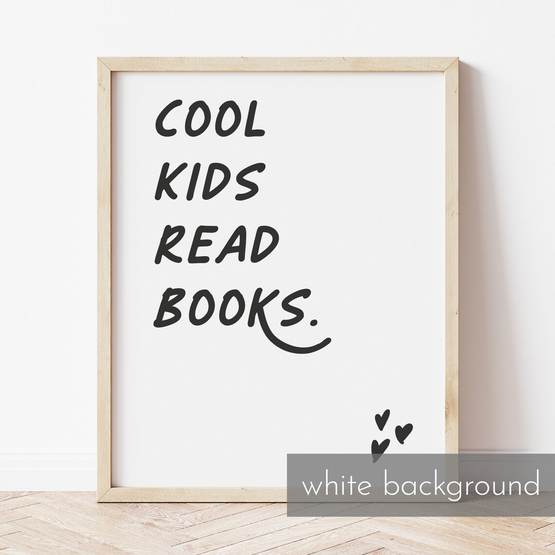 Cool Kids Read Books Kids Bedroom Wall Art Kids Poster For Girls And Boys Bedroom And Nursery Art - Image 3