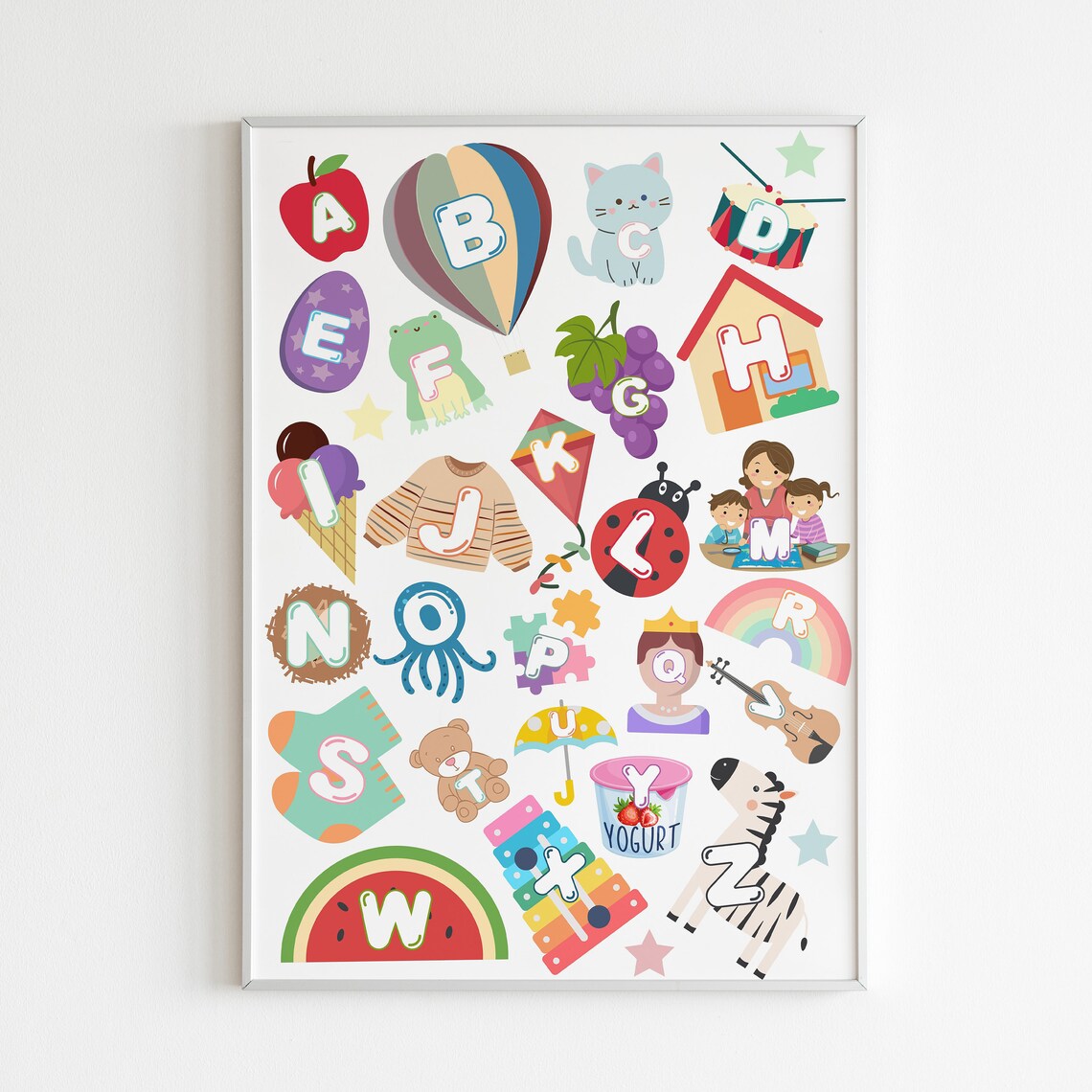Alphabet Letters - Educational Preschool Print