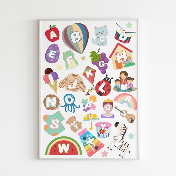 Alphabet Letters - Educational Preschool Print