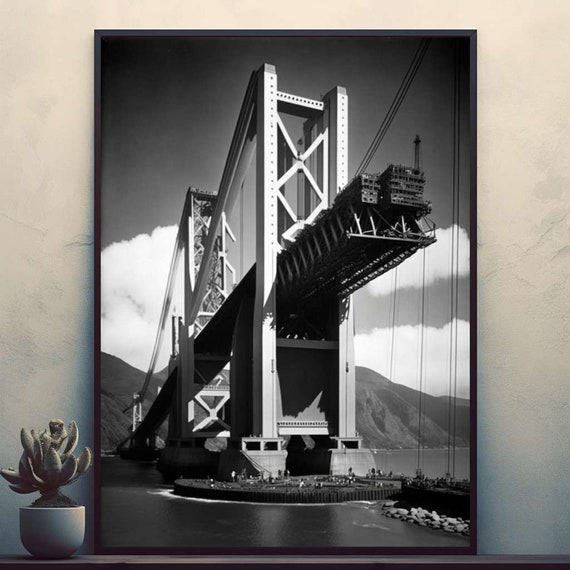 Golden Gate Bridge Travel Poster Posters Prints Wall Art Modern Home Room Bar Decor Painting Unframed