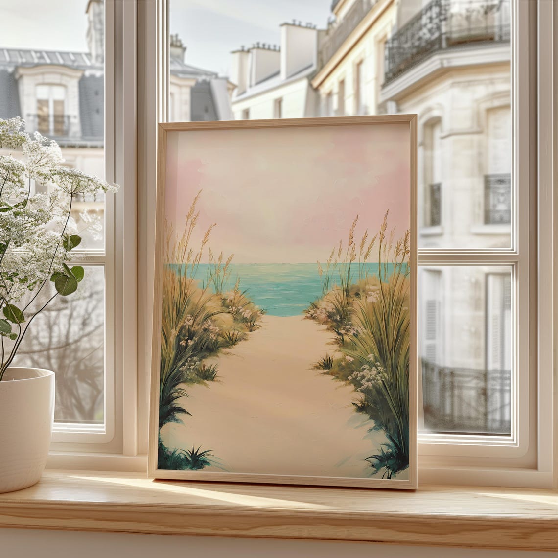 Dune Path Wall Art Pastel Poster - Image 2