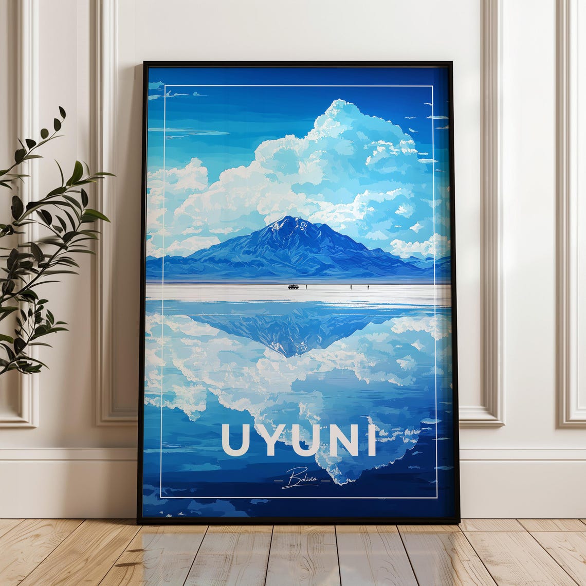 Salar De Uyuni Mirror Salt Flat Of Bolivia Reflection Poster