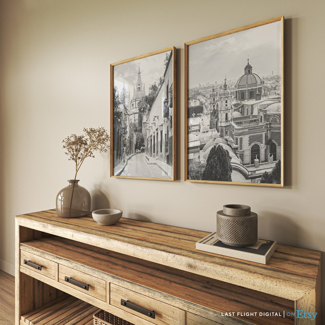 San Miguel de Allende Aldama Street Church Spires Mexico Poster - Image 4