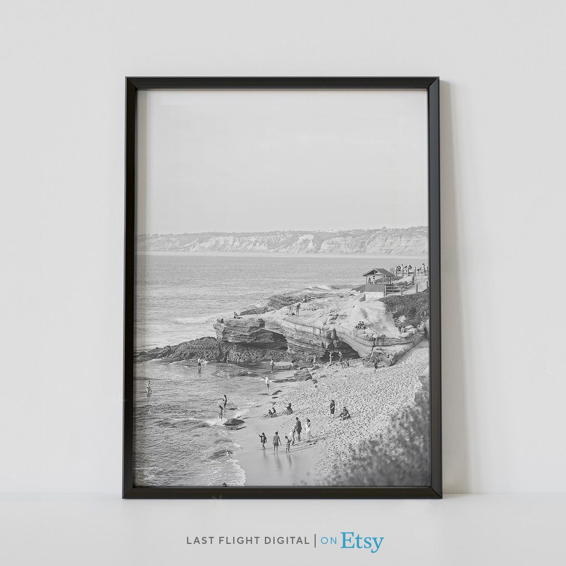 California San Diego Rocky Coast Beach Cliffs Seaside Poster
