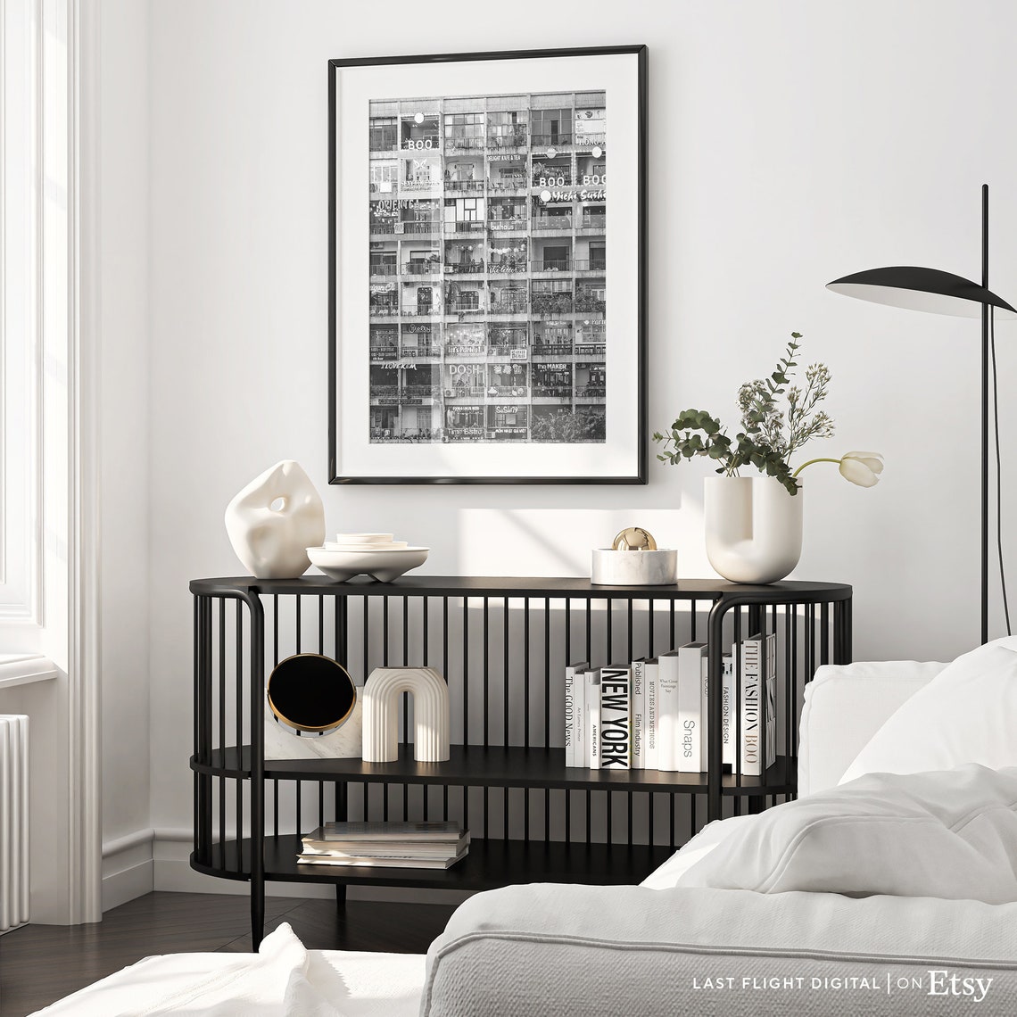 Vietnam Poster Cafe Apartments Ho Chi Minh City Print Vietnam Print Ho Chi Minh City Poster Black White Photo Skyline Cityscape Art - Image 3
