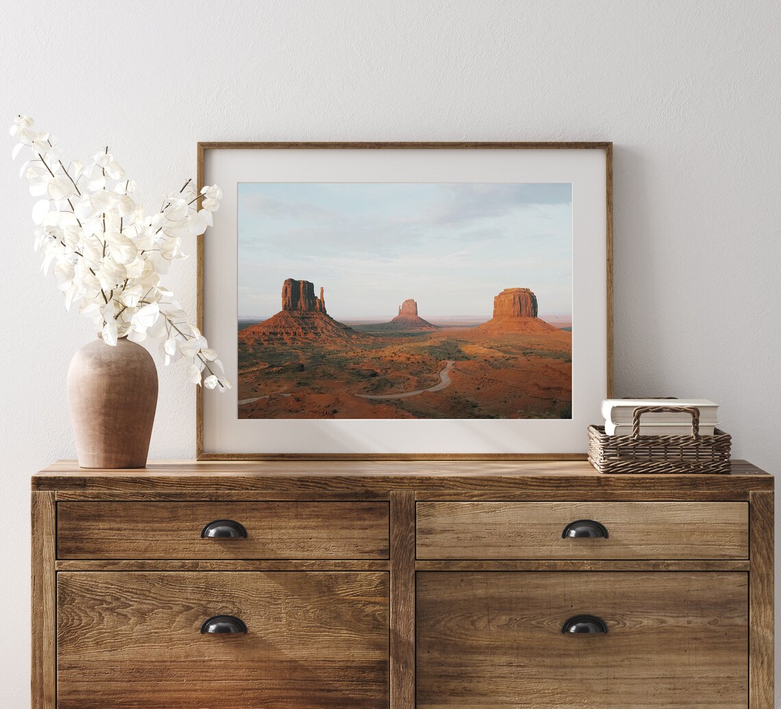 Monument Valley Desert Landscape, Western Boho Art Print - Image 3