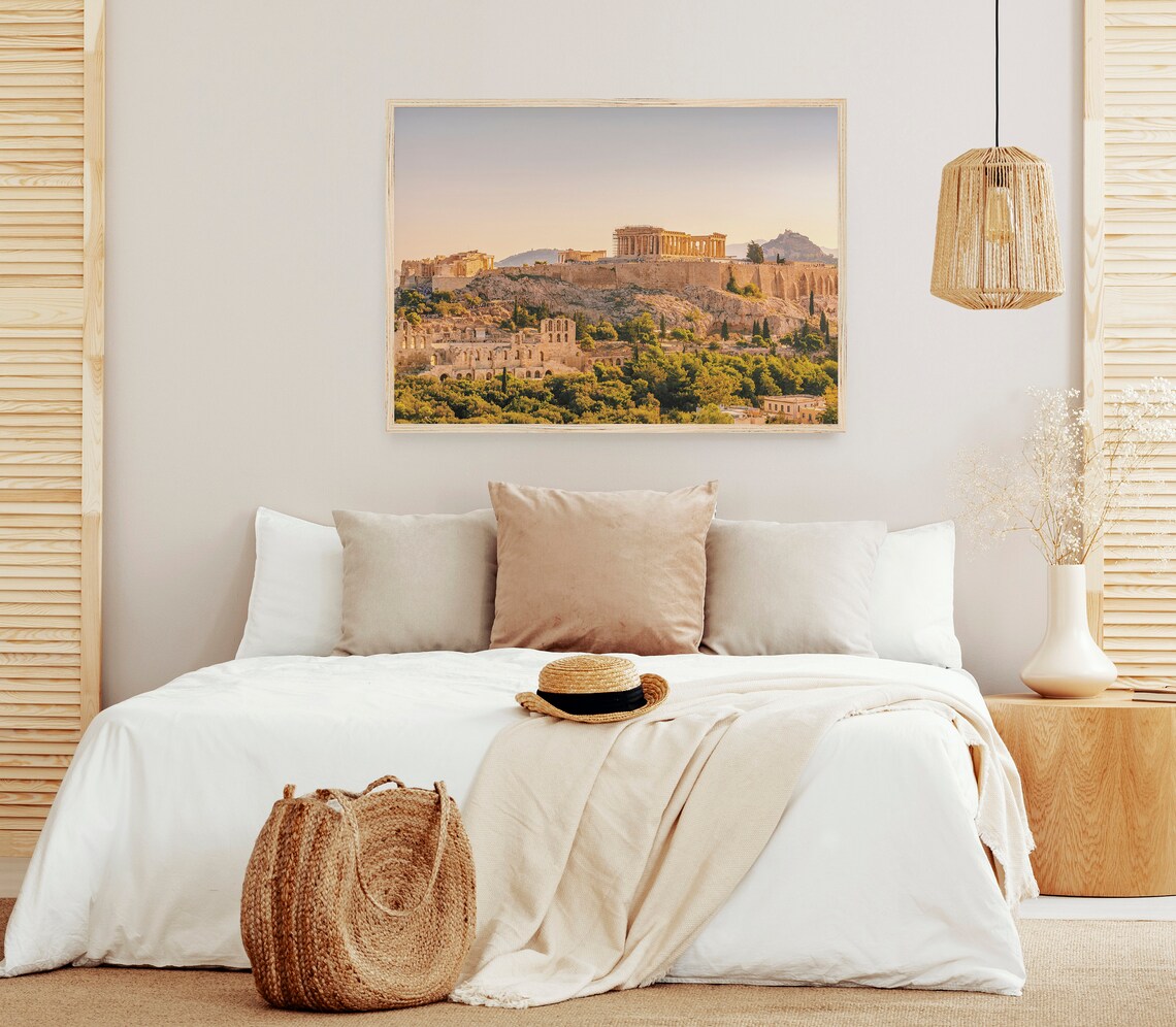 Acropolis Athens Greece Travel Poster, Parthenon - Image 3