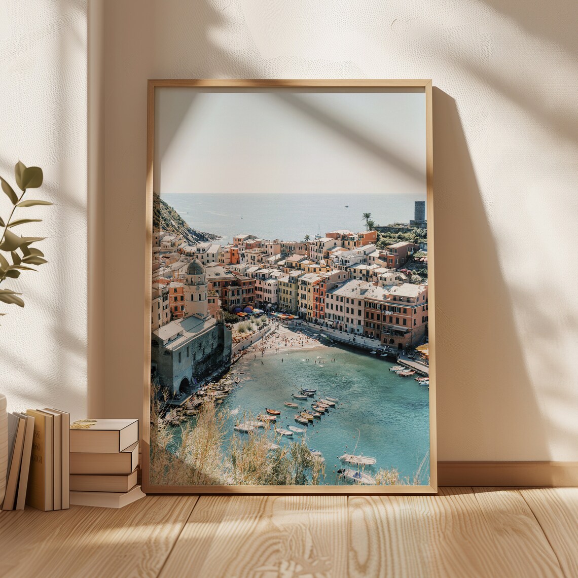 Cinque Terre Vernazza Harbor Church Colorful Village Seaside Poster - Image 4