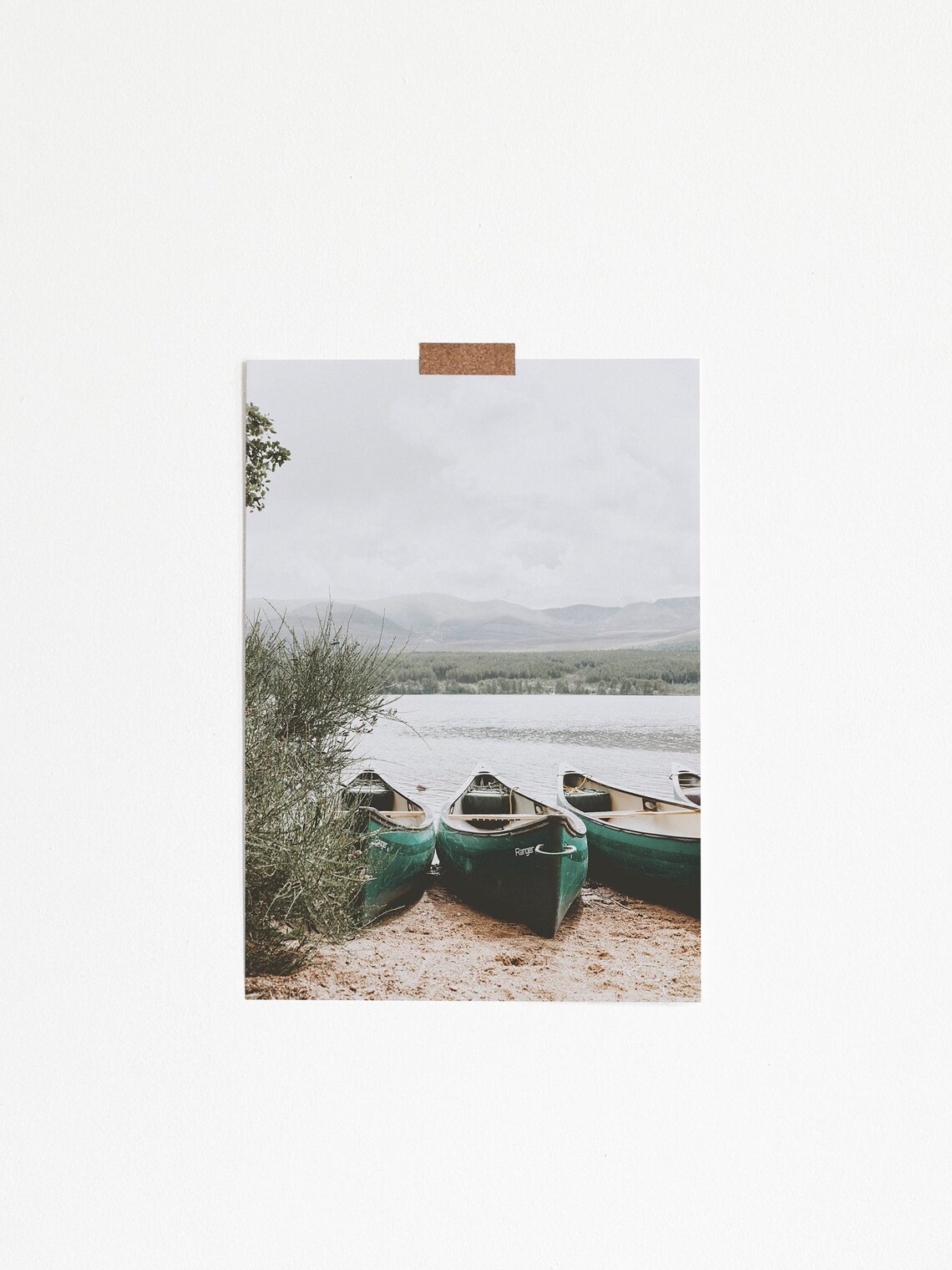 Canoe Kayak Cottage Lake House Forest Art Print - Image 2