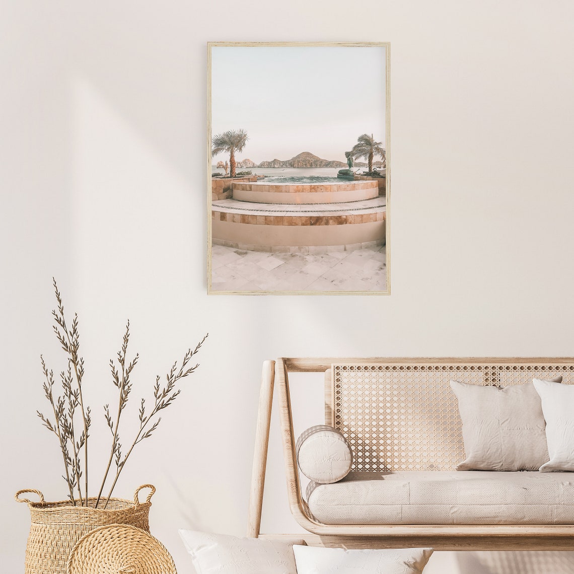 Sunset Beach Print Pastel Wall Art Tropical Photography Beach Wall Art Print Art - Image 3
