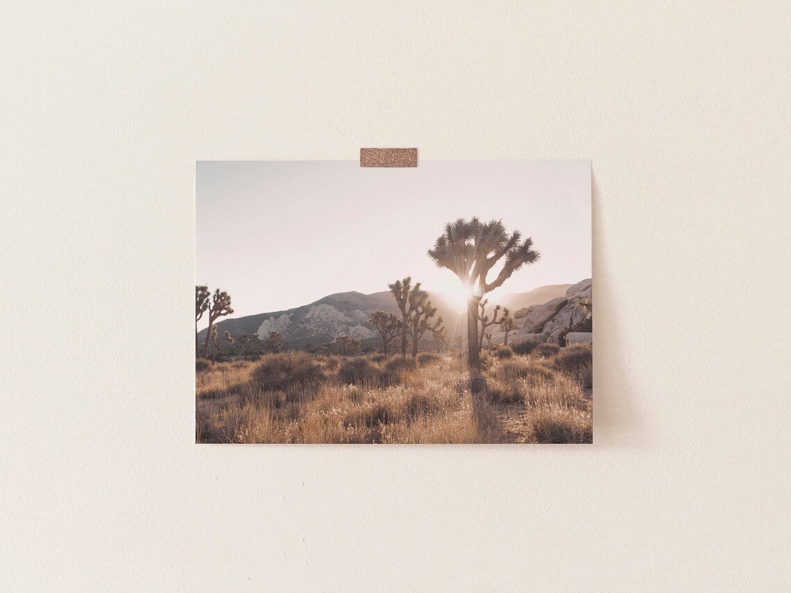 Joshua Tree Desert Modern Boho Art Print - Image 3
