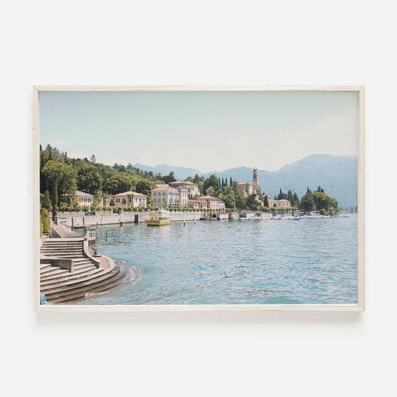 Lake Como Print Italy Wall Art Varenna Art Villa Monastero Poster Lake Como Photography Italian Estate Poster High Society