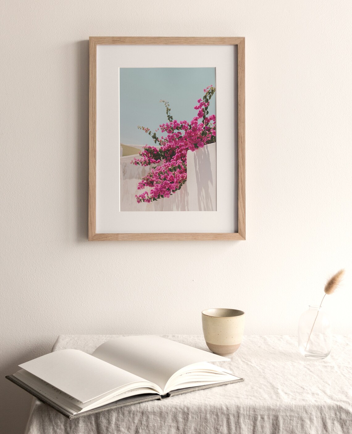 Bougainvillea Flower Photo, Santorini Greece Floral - Image 4