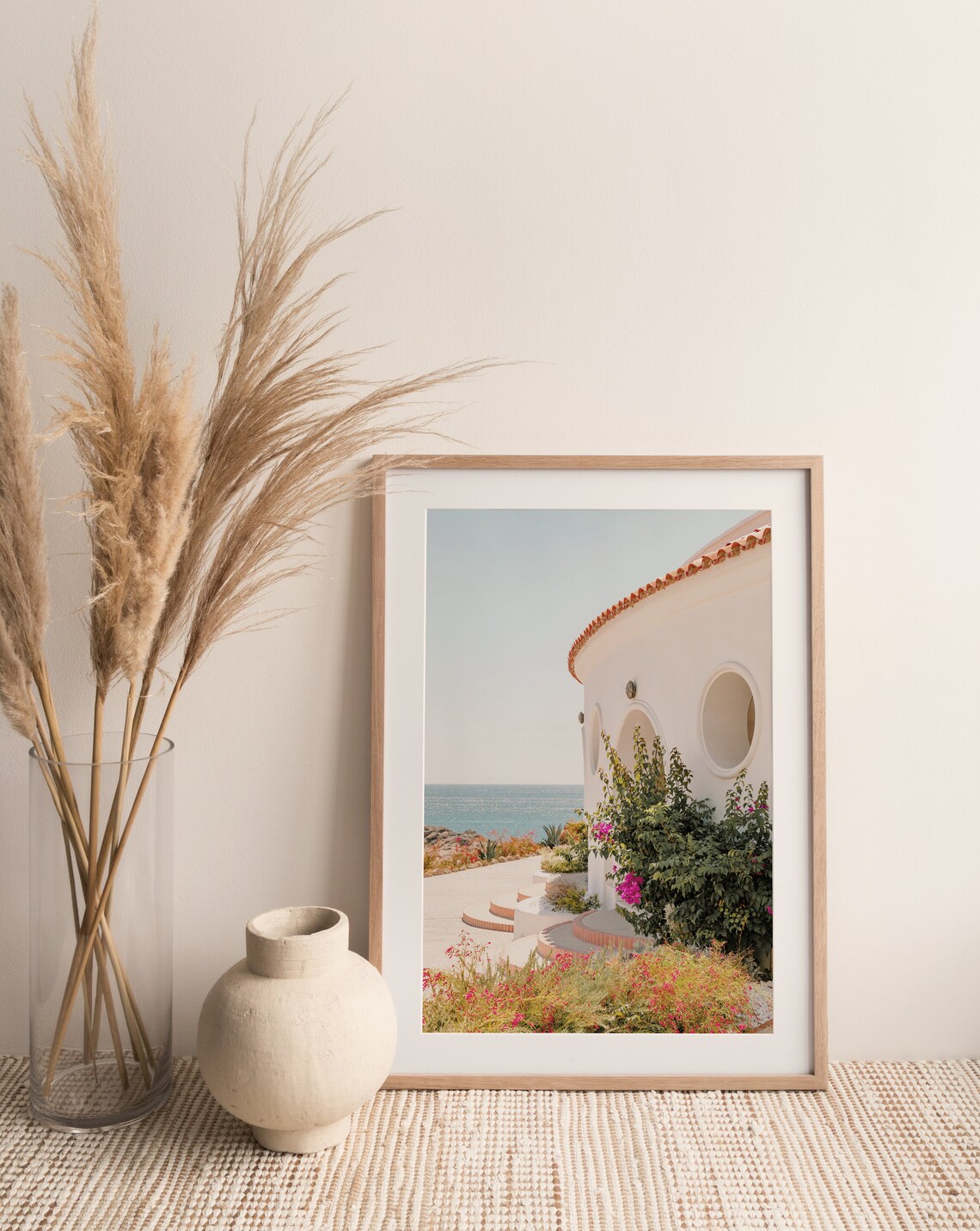 Corfu Coastal Greece Travel Poster, Pastel Decor - Image 2