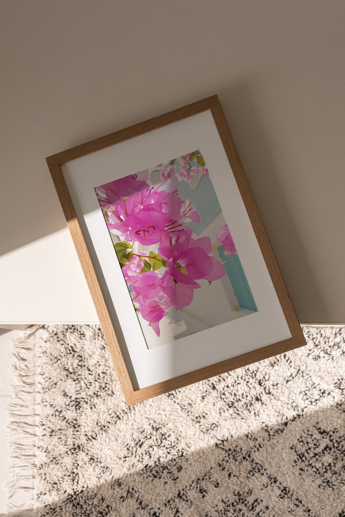 Bougainvillea Mediterranean Wall Art, Greece Art Print - Image 3