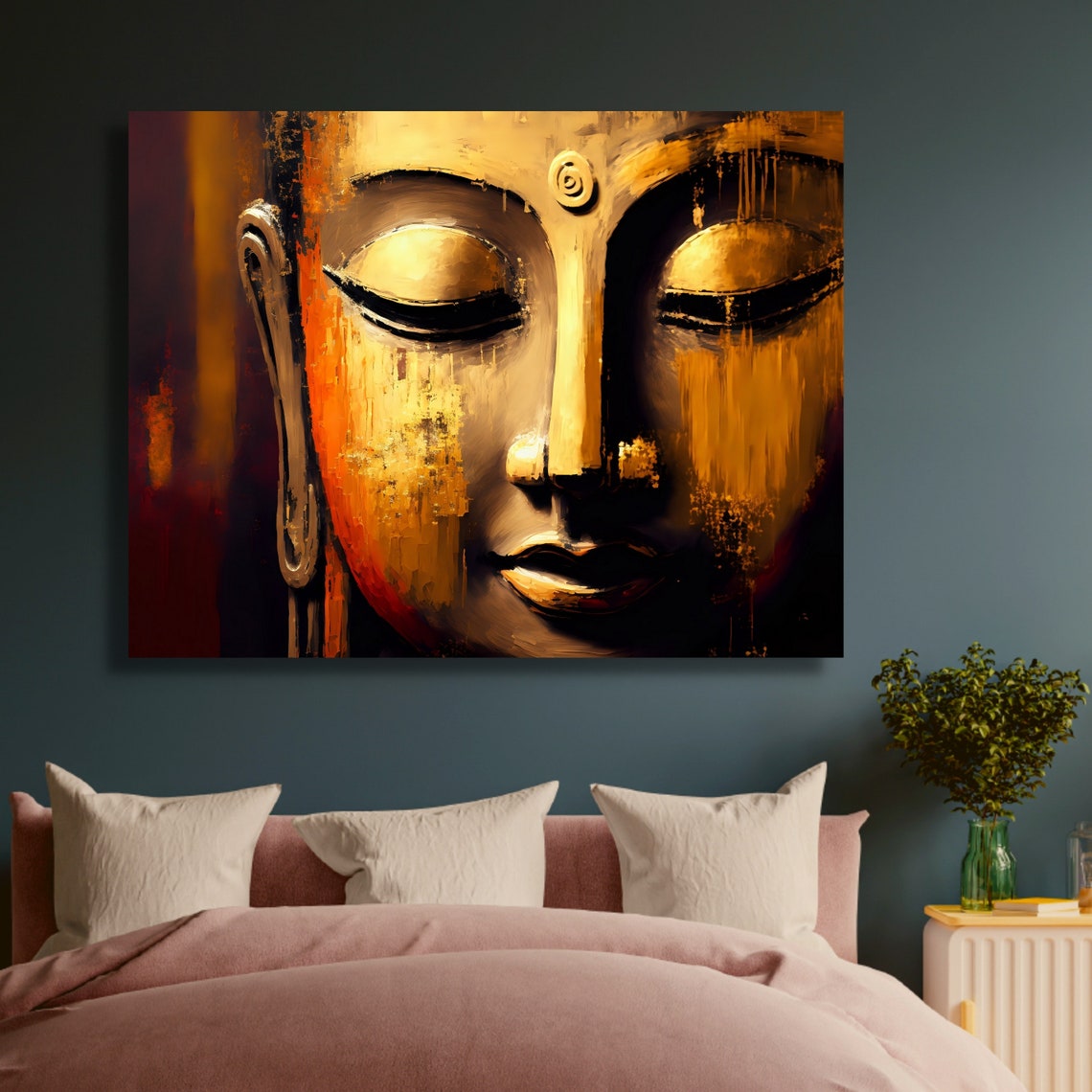 Buddha Abstract Wall Art, Spiritual Art - Image 2